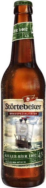 Пиво Штёртебекер Келлербир 1402 (Stortebeker Kellerbier) нефильтрованное светлое 0,5л Крепость 4,8%