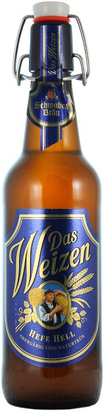 Пиво Швабен Брой Дас Вайцен (Schwaben Brau) нефильтрованное светлое 0,5л Крепость 5%