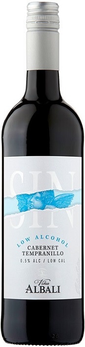 Вино безалкогольное Винья Альбали Каберне-Темпранильо (Vina Albali) красное полусухое 0,75л 0,5%