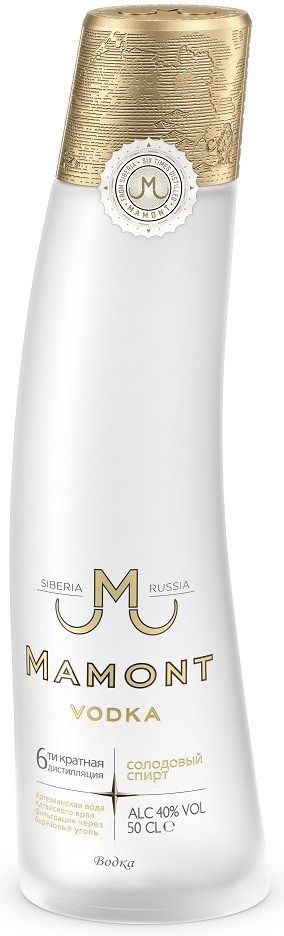 Водка Мамонт (Vodka Mamont) 0,5л Крепость 40%