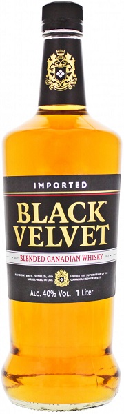 Виски Блэк Вельвет (Black Velvet) купажированный 1л Крепость 40%