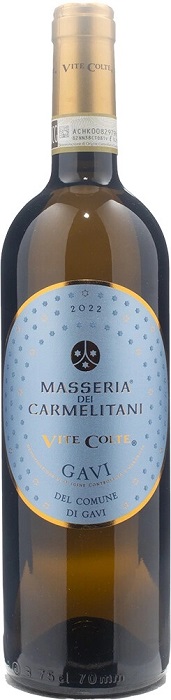 Вино Массерия дей Кармелитани Гави ди Гави (Masseria dei Carmelitani) белое сухое 0,75л 12,5%