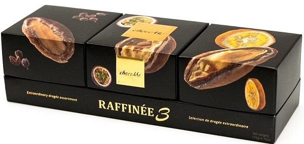 RF 301 Конфеты шоколадные ChocoMe ассорти Raffinee из 3 видов орехов 135 гр
