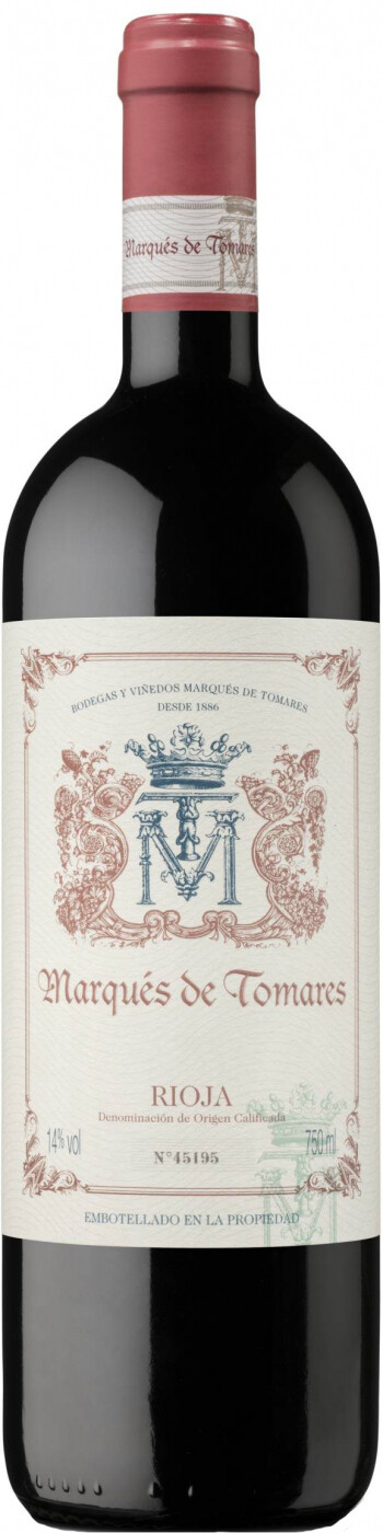 Вино Маркиз де Томарес Крианса (Marques de Tomares Crianza) красное сухое 0,75л Крепость 14%
