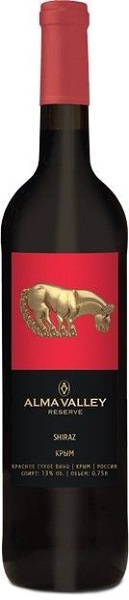 Вино Альма Валей Резерв Шираз (Alma Valley Reserva Shiraz) красное сухое 0,75л Крепость 13%