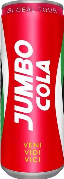 Напиток Джамбо Кола (Jumbo Cola) сильногазированный 0,33л в жестяной банке