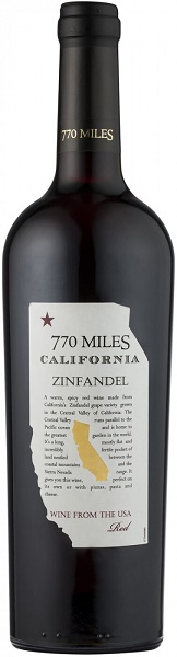 Вино 770 Миль Зинфандель (770 Miles Zinfandel) красное сухое 0,75л Крепость 13,5%