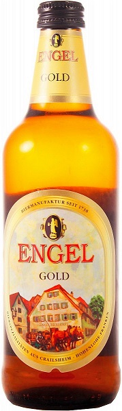 Пиво Энгель Золото (Engel Gold) фильтрованное светлое 0,5л Крепость 5,4% стеклянная бутылка