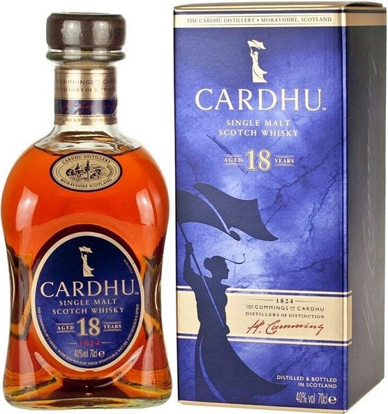 Виски Карду (Whiskey Cardhu) 18 лет 0,7л 40% в подарочной коробке