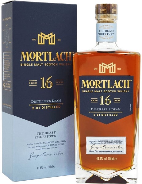 Виски Мортлах (Mortlach) 16 лет 0,7л Крепость 43,4% в подарочной коробке