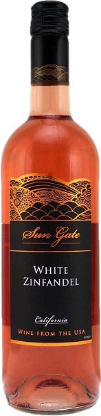 Вино Сан Гейт Уайт Зинфандель (Sun Gate White Zinfandel) розовое полусладкое 0,75л Крепость 10,5%