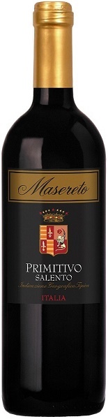 Вино Мазерето Примитиво (Masereto Primitivo) красное сухое 0,75л Крепость 13%