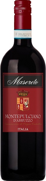 Вино Мазерето Монтепульчано д'Абруццо (Masereto Montepulciano d'Abruzzo) красное сухое 0,75л 12,5%