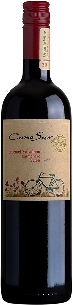 Вино Коно Сур Органик Каберне Совиньон-Карменере-Сира (Cono Sur) красное сухое 0,75л 13,5%