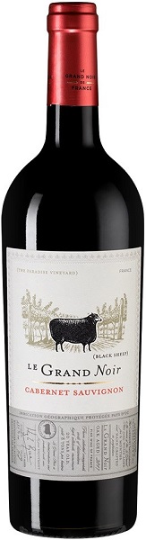 Вино Ле Гран Нуар Каберне Совиньон (Le Grand Noir Cabernet Sauvignon) красное полусухое 0,75л 13,5%