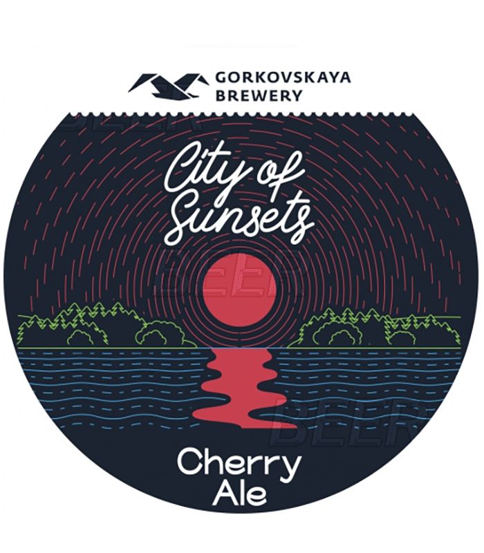 Пиво разливное Сансет Сити Вишнёвый Эль (Sunset City Cherry Ale) красное 7% об, литр