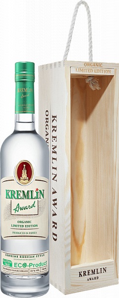 Водка Кремлин Эворд Органик (Vodka Kremlin Award Organic Limited Edition) 0,7л 40% в дер/коробке