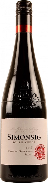 Вино Симонсиг Каберне Совиньон-Шираз (Simonsig) красное сухое 0,75л Крепость 13,5%