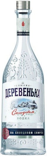 Водка Деревенька Зимняя Солодовая (Vodka Derevenka Winter) 0,7л Крепость 40%