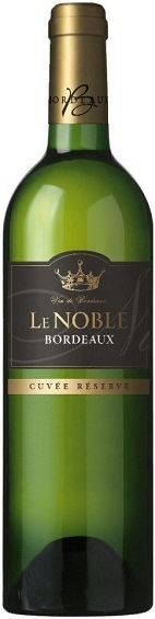 Вино Ле Нобль Бордо (Le Noble Bordeaux) белое сухое 0,75л Крепость 11,5%