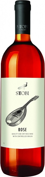 Вино Стоби Розе (Stobi Rose) розовое полусухое 1л Крепость 10,5%