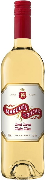 Вино Маркес де Рокас (Marques de Rocas) белое полусладкое 0,75л Крепость 10,5%
