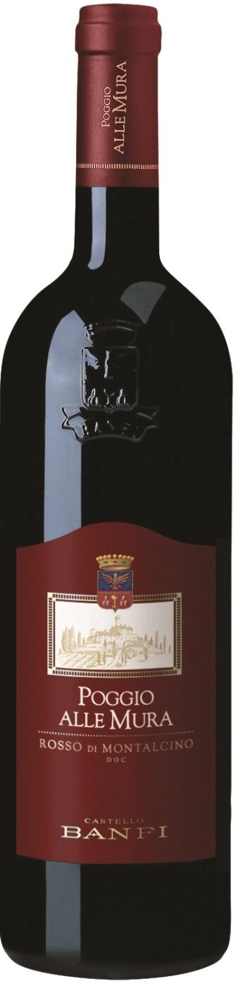 Вино Банфи Поджо Алле Мура Россо ди М (Banfi Rosso di Montalcino) красное сухое 0,75л Крепость 15,5%