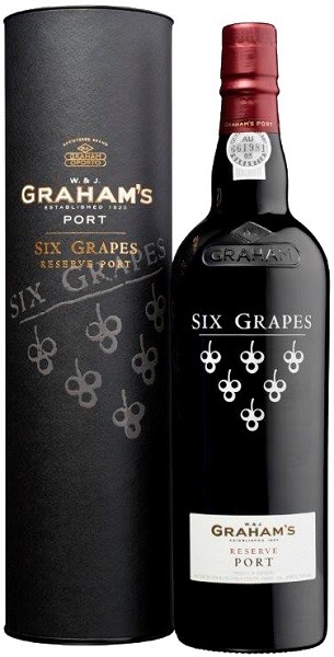 Вино ликерное Портвейн Грэм'c Сикс Грейпс Резерв (Graham's) красное сладкое 0,75л крепость 20%