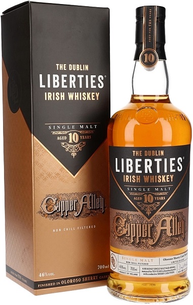 Виски Зе Даблин Либертис Коппер Элли (The Dublin Liberties Copper Alley) 10 лет 0,7л 46% в коробке