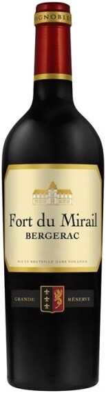 Вино Форт дю Мирайл Бержерак (Fort du Mirail Bergerac) красное сухое 0,75л Крепость 12%