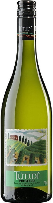 Вино игристое Тосо Тутиди Просекко Фриззанте (Toso Tutidi) белое брют 0,75л Крепость 10,5%