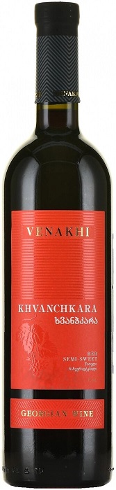 Вино Венахи Хванчкара (Venakhi Khvanchkara) красное полусладкое 0,75л Крепость 11%