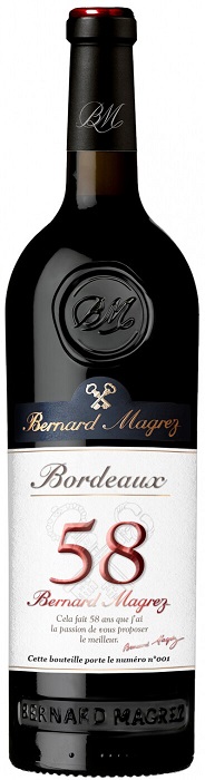 Вино Бернар Магре "58" Бордо Руж (Bernard Magrez "58" Bordeaux) красное сухое 0,75л Крепость 14%