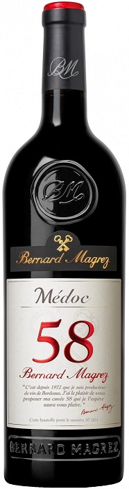 Вино Бернар Магре "58" Медок (Bernard Magrez "58" Medoc) красное сухое 0,75л Крепость 13,5%