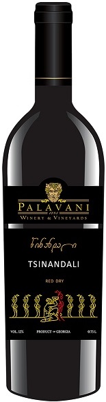 Вино Палавани Цинандали (Palavani Tsinandali) красное сухое 0,75л Крепость 12%