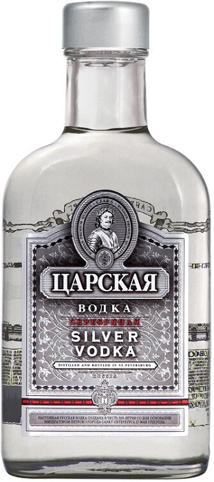 Водка Царская Серебряная (Tsarskaja Silver) 0,25л Крепость 40%