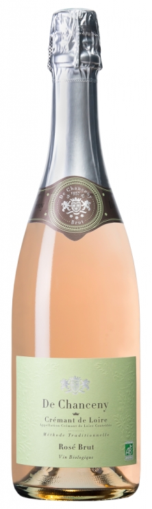 Вино игристое Де Шансени Биоложик Креман де Луар (De Chastenay) розовое брют 0,75л Крепость 12,5%