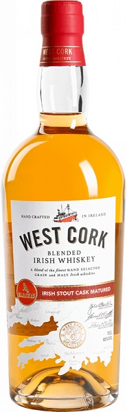 Виски Вест Корк Айриш Стаут Каск Мэйчурид (West Cork Irish Stout Cask Matured) 0,7л Крепость 40%