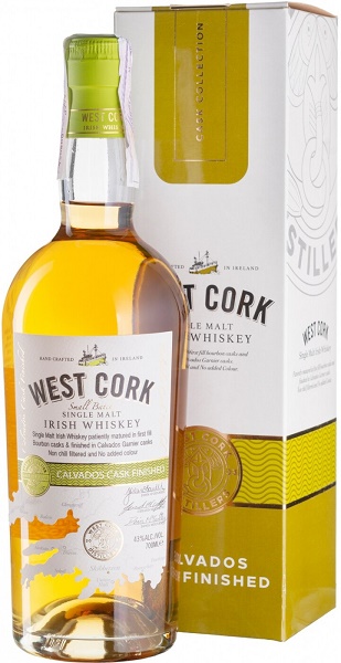 Виски одВест Корк Смолл Бэтч Кальвадос Каск (West Cork Small Batch Calvados Cask) 0,7л 43% в коробке