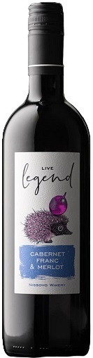 Вино Лайв Легенд Каберне Фран и Мерло (Live Legend Cabernet Franc & Merlot) красное сухое 0,75л 14%