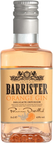 Джин Барристер Орэнж (Barrister Orange Gin) 50мл Крепость 43% стекло 