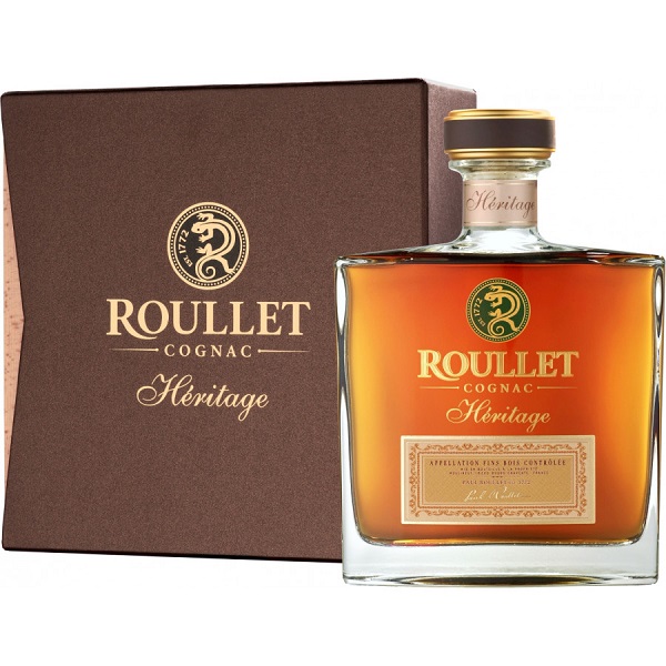 Коньяк Рулле Эритаж Фин Буа (Cognac Roullet Heritage Fins Bois) 23 года 0,7л 40% в коробке