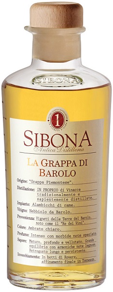 Граппа Сибона Ла Граппа ди Бароло (Sibona La Grappa di Barolo) 0,5л Крепость 40%