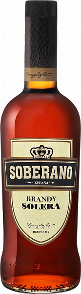 Бренди Соберано Солера (Soberano Solera) 0,7л Крепость 36%
