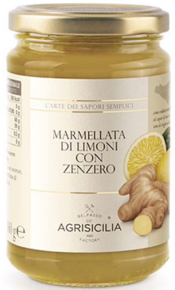 !Конфитюр Агрисицилия (Agrisicilia) из сицилийских лимонов с имбирем 360гр