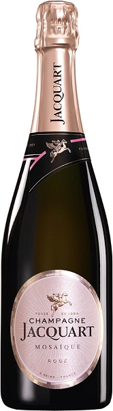 Шампанское Жакарт Розе Мозаик (Jacquart) розовое брют 0,75л Крепость 12,5%.