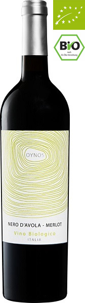 Вино Ойнос Неро д'Авола-Мерло Биолоджико (Organic Wine Oynos) красное сухое 0,75л 13,5%