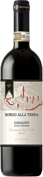 Вино Джеографико Кьянти Колли Сенези (Geografico Chianti Colli Senesi) красное сухое 0,75л 13%