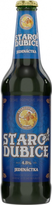 Пиво Стародубице Йеденактка (Starodubice Jedenactka) светлое 0,5л Крепость 4,8%