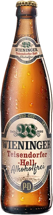 Пиво безалкогольное Винингер Тайсендорфер Хелль (Wieninger Teisendorfer Hell) светлое 0,5л 0%